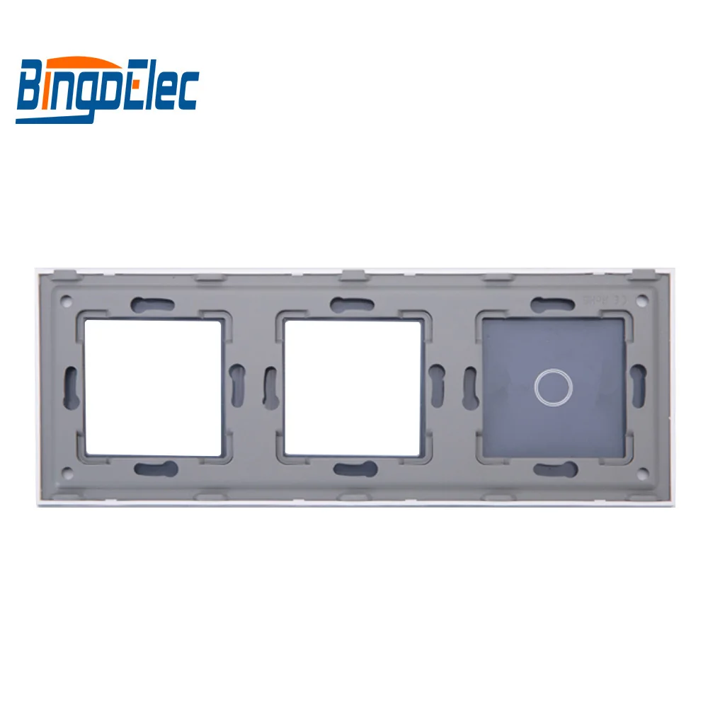 Toughened Glass 1g switch  panel and socket frame, glass only, no switch or socket function part,Hot sale