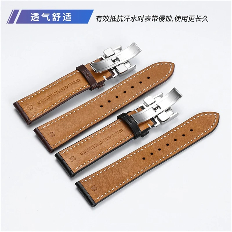 Leather Watchband For Longines Masters Collection Watch Belt Bracelet 13mm 14mm 15mm 18mm 19mm 20mm 21mm 22mm Universal Strap