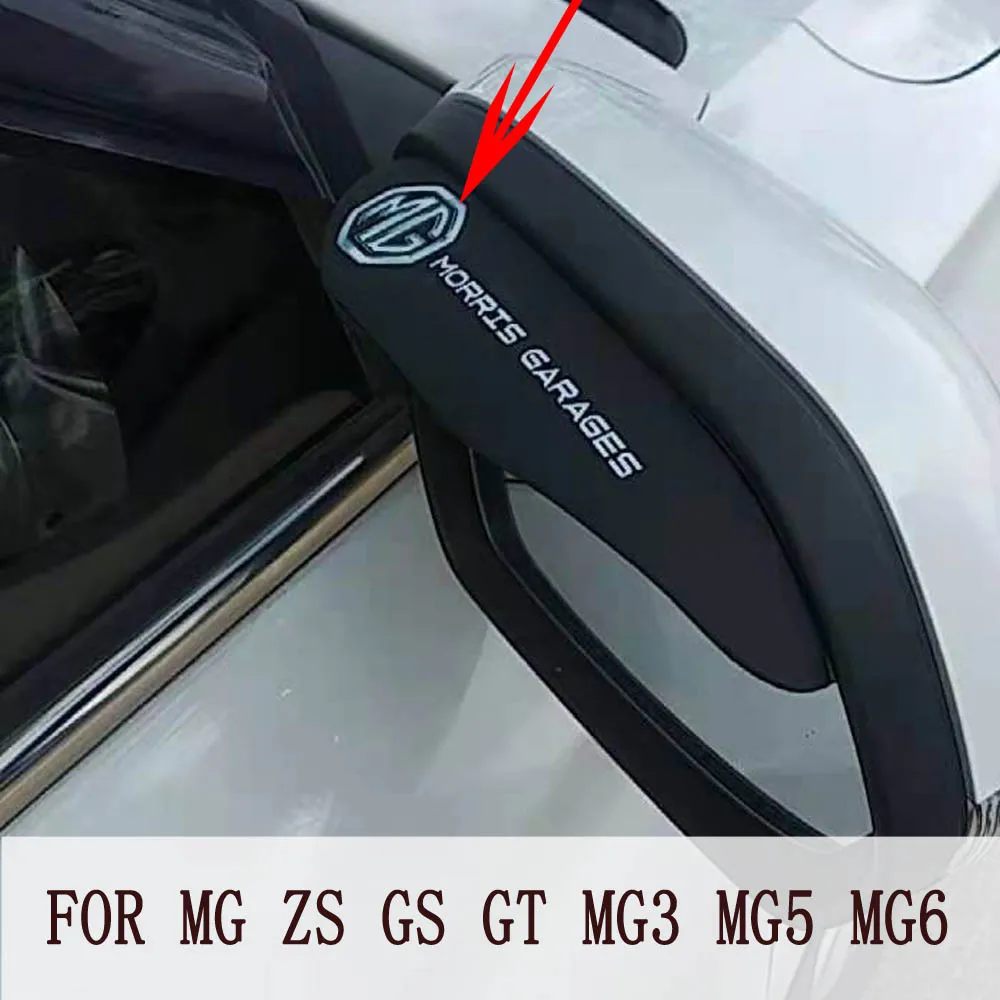 

Car Rear view Mirror sticker rain eyebrow weatherstrip auto mirror Rain Shield shade cover For MG ZS GS GT MG3 MG5 MG6