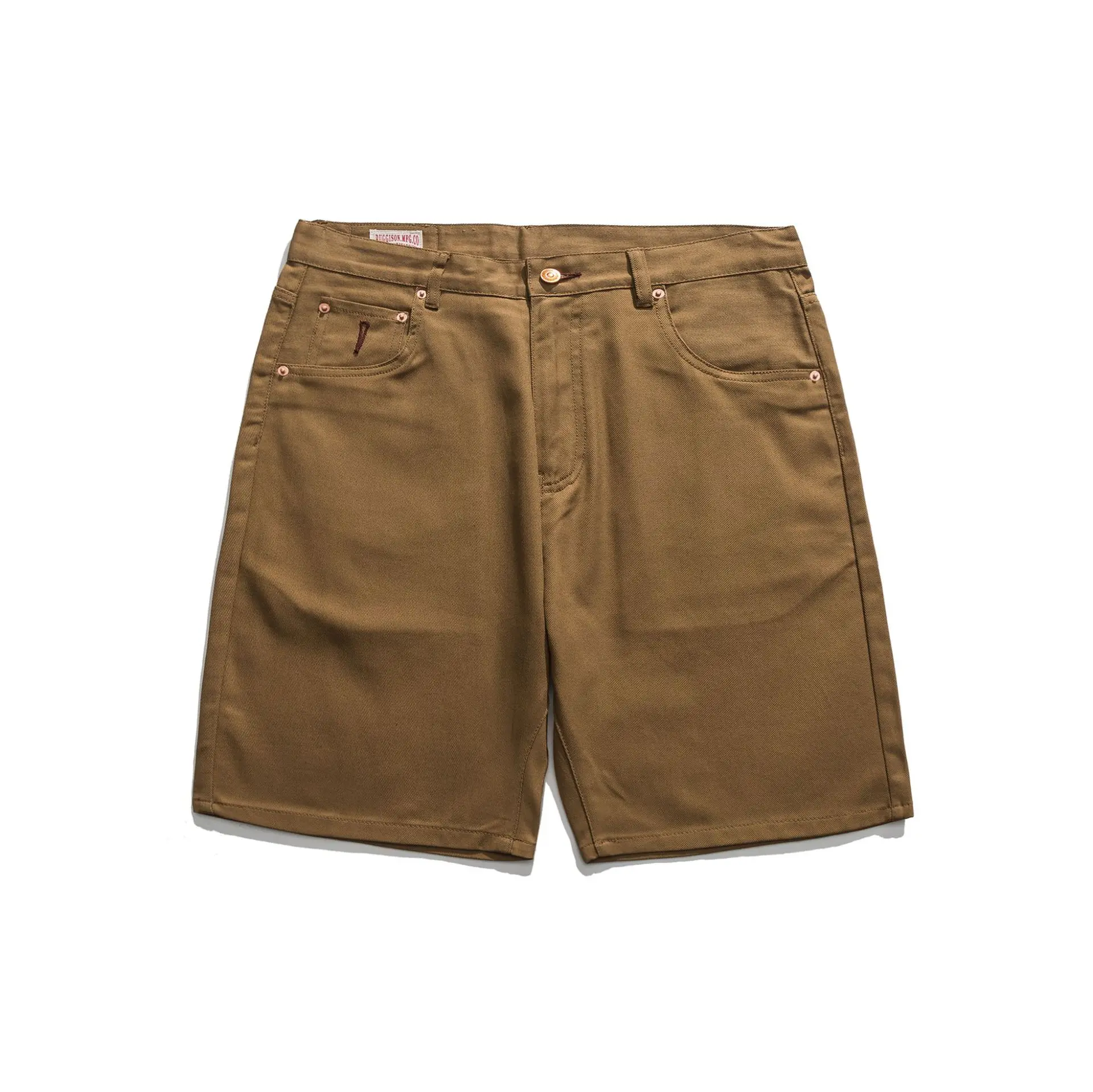 

H-1001 Twill Shorts For Men Casual Vintage Classical Sport Five Pocket Mid-Rise Popular Loose Summer Cotton Khaki Short Pants