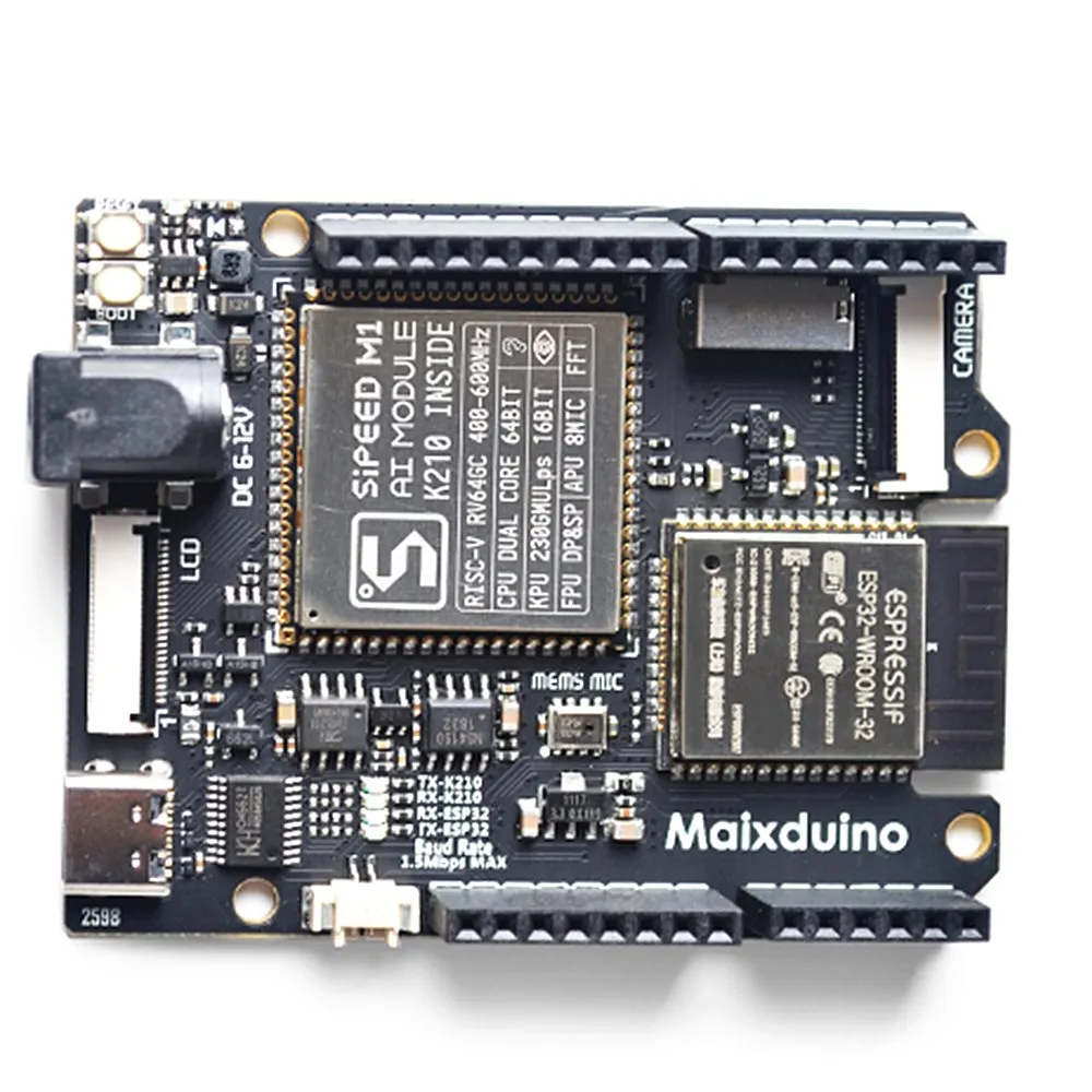 Imagem -02 - Placa de Desenvolvimento Sipeed Maixduino ai K210 Risc-v ai Mais Lote Esp32