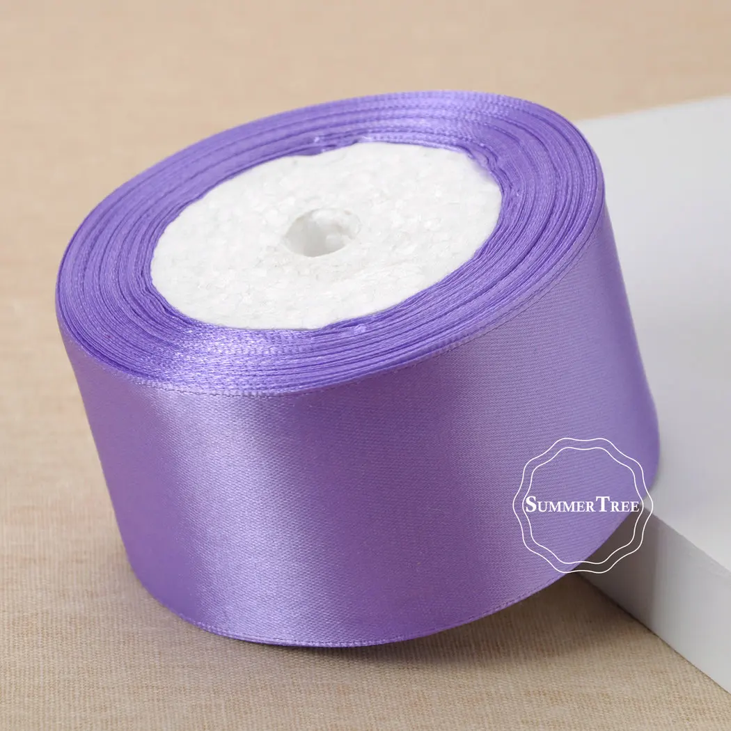 25yards 2inch Satin Ribbon Sash Gift Bow DIY Craft Wedding Party Supplies Handmade Event Banquet Decoration