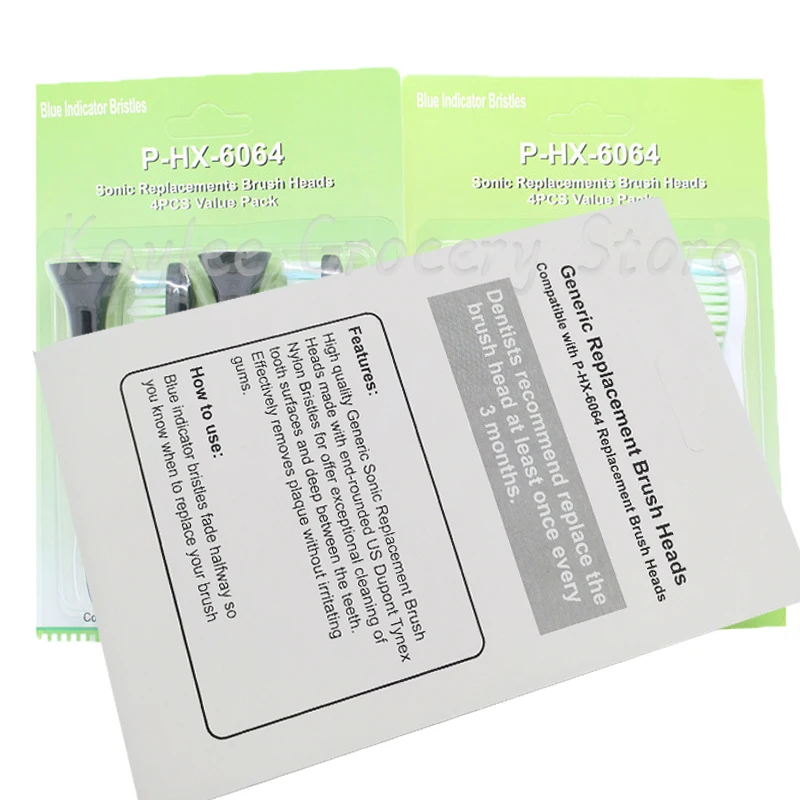 Têtes de brosse à dents de remplacement, pour PH Soni care Flex Diamond Clean HX6902 HX6930 HX9340 HX6950 HX6710 HX6530, nouveau, 8 pièces, HX6064