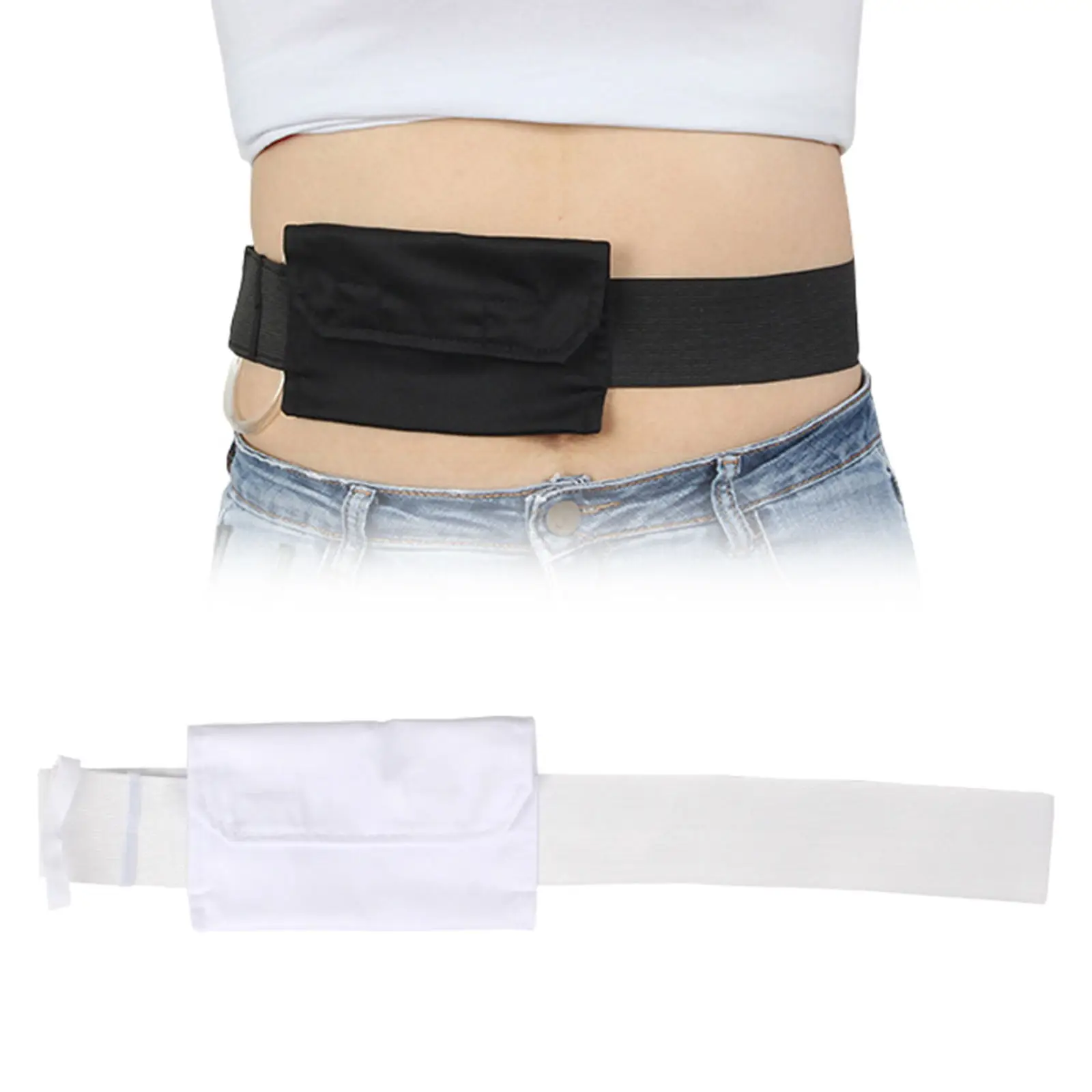 Peritoneal Dialysis PD Belt Breathable Abdominal Protection Covers Adjustable Drainage Holder Waist Belt image 2