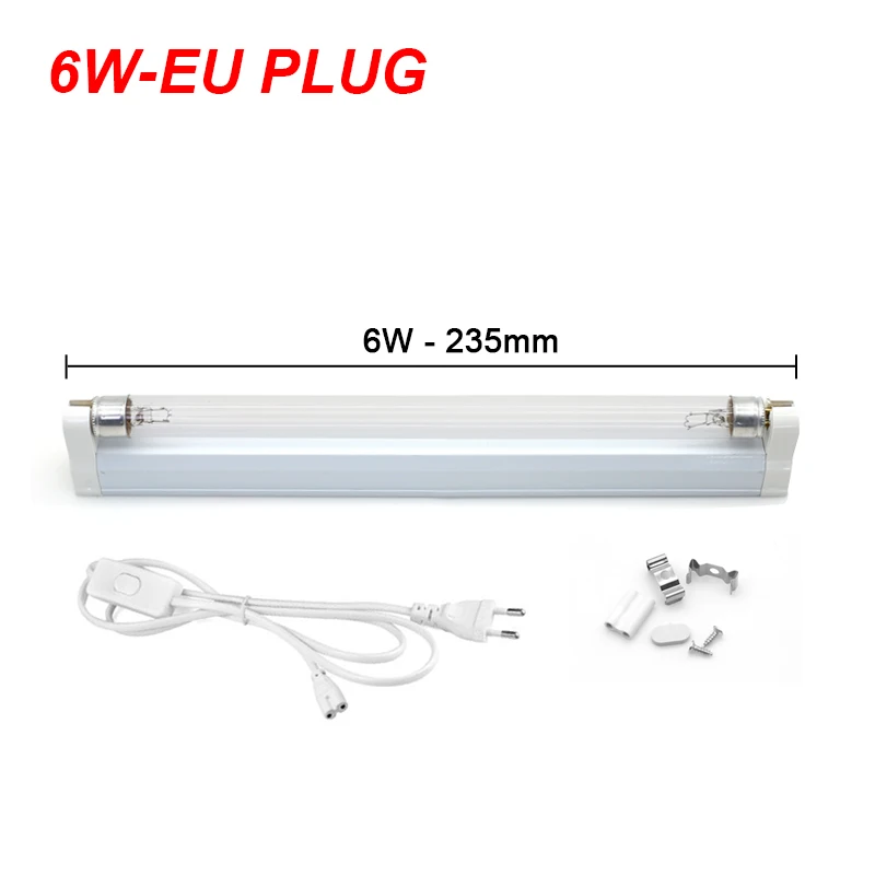UVC Quarz Uv Lampe 220V 240V 6W 8W UV-Licht Sterilisator T5 Rohr Birne LED Ozon bakterizide Lampe Keimtötende Desinfektion