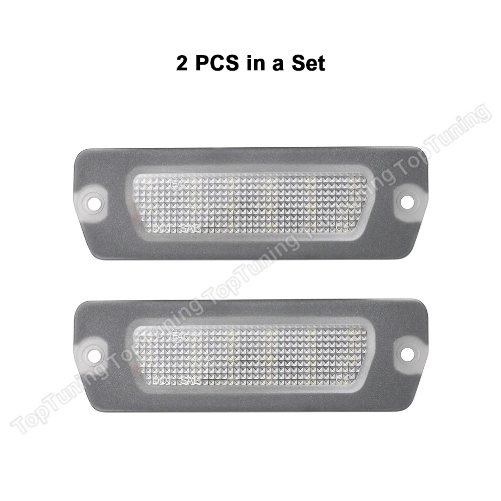 2PCS LED License Plate Light For Maserati 4200/GT Granturismo Car Number Plate Lamp OEM #:198231