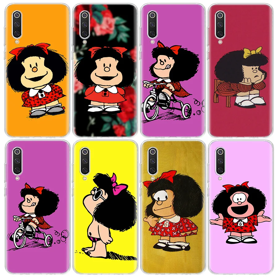 Mafalda is cute Phone Case For Xiaomi Mi 12 10 Lite 12X 12T 13 5G 11T 10T Pro 11i 11 Ultra 9 8 6X 5X Capa Coque Fundas TPU Capa