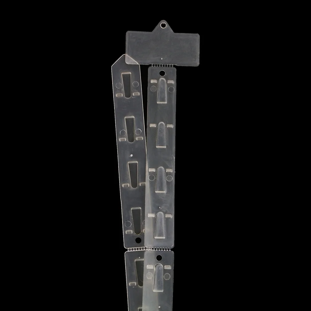 

Plastic Hook Merchant Hanging Plastic Shelf Mounting Snack Hook Strips