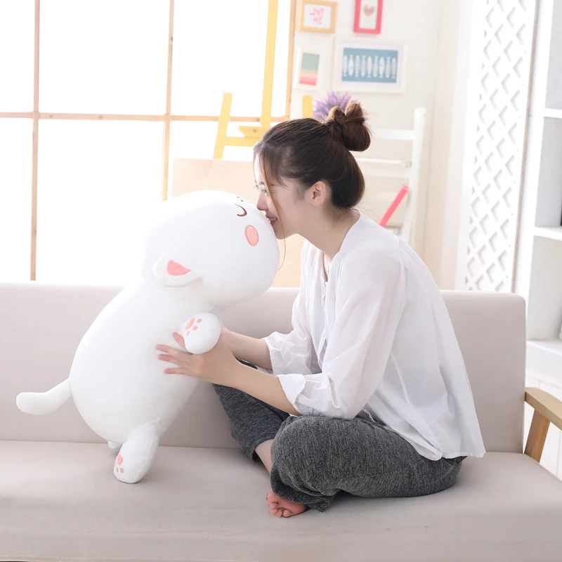 New Arrive 30/50/65cm Soft Cat Plush Toys Big Hugging Pillow Cute Raccoon Dolls Stuffed Animal For Boys Girls Gift
