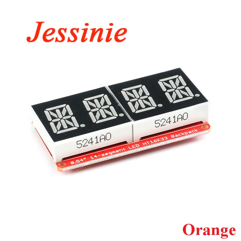 1-2 шт. VK16K33 0,54-дюймовый 4-разрядный цифровой модуль-дисплей с LED-трубкой, управление IIC I2C, 3,3 В 5 В для Arduino, красный, зеленый, оранжевый, TM1637