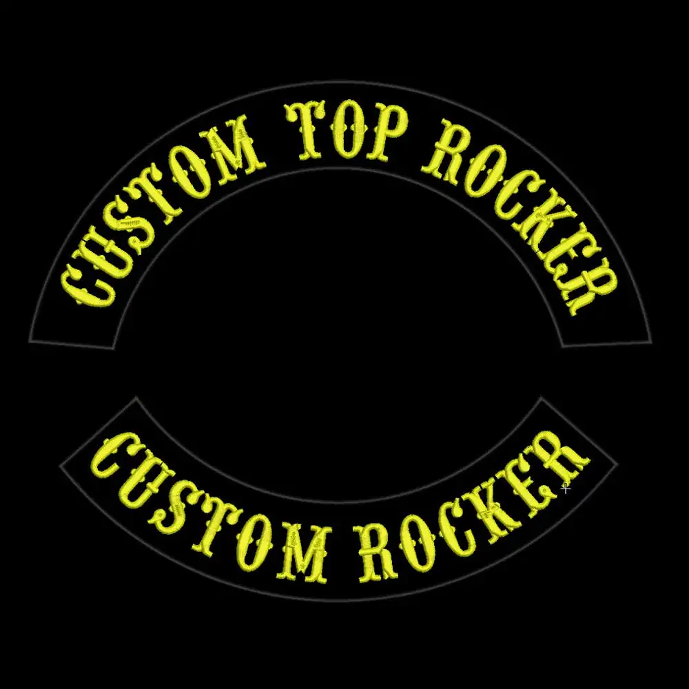 Vestiti di toppe punk biker ricamati PATCH di supporto bilanciere personalizzato