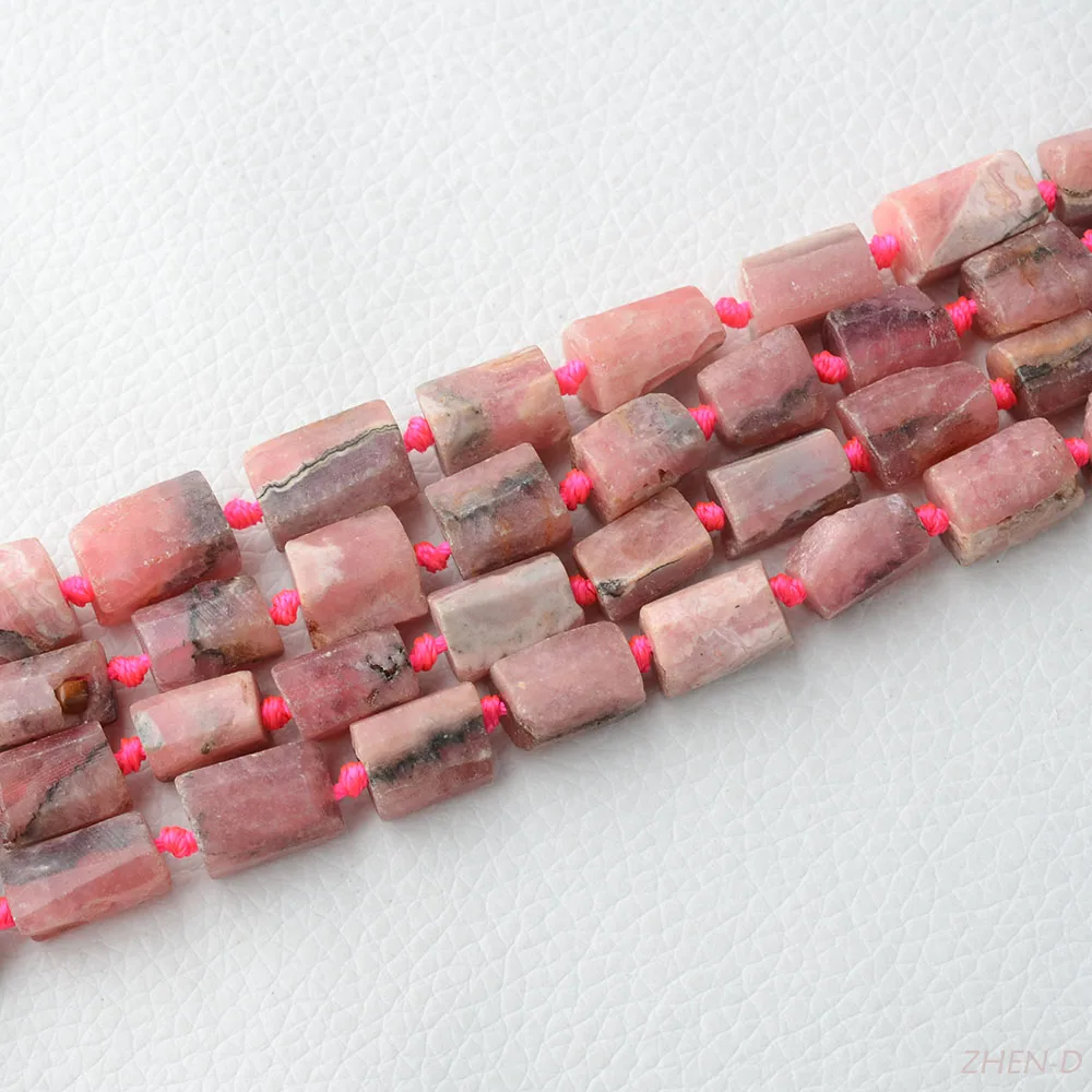 ZHEN-D Natural Argentina Rhodochrosite Stone High Quality Beads DIY for Jewelry Charm Gemstone Handmade Accessories Design Gift