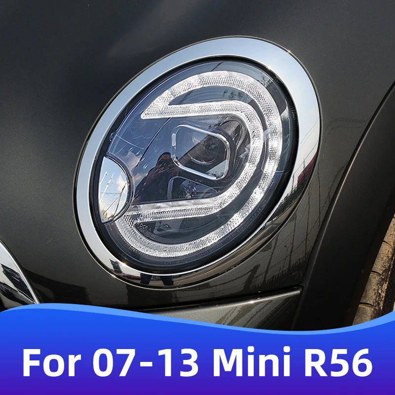 For 2007-2013 MINI headlight assembly R56 R55 R60 retrofit and upgrade new full LED lens headlight two-color driving light