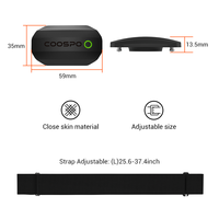 CooSpo  Chest Heart Rate Monitor H808S  Strap Bluetooth 4.0 ANT+ Heart Rate Sensor Waterproof For Wahoo Garmin Bike Computer