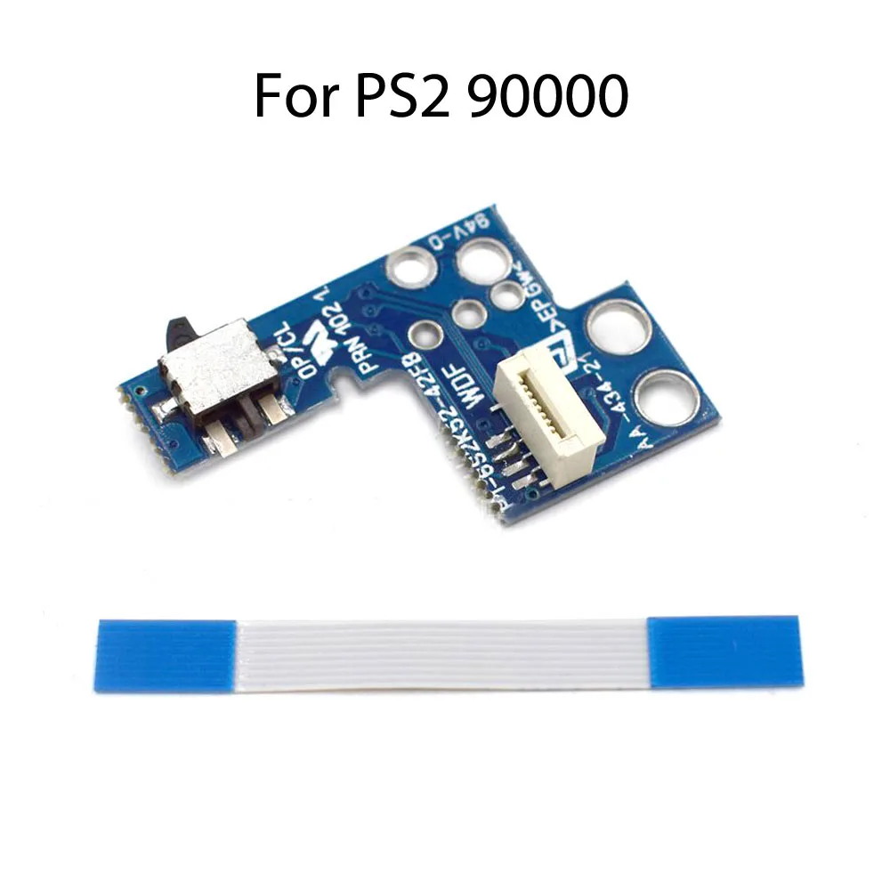 1set Power ON OFF Reset Switch Board con cavo a nastro flessibile a 8pin per PS2 SCPH 70000 75000 77000 79000 90000