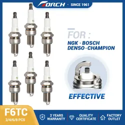 Candle BP6ES Spark Plug Compatible with Original Torch F6TC for Honda GX100 GX120 GX140 GX160 GX200 GX240 GX390 / 98079-55846