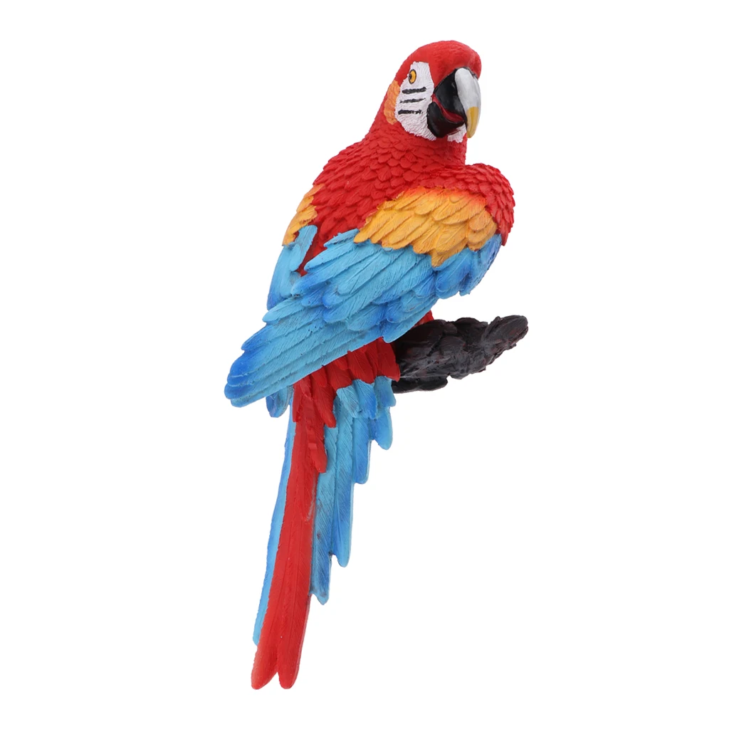 Decortaive Garden Ornaments Resin Parrot Figurine for Outdoor/Indoor Decor