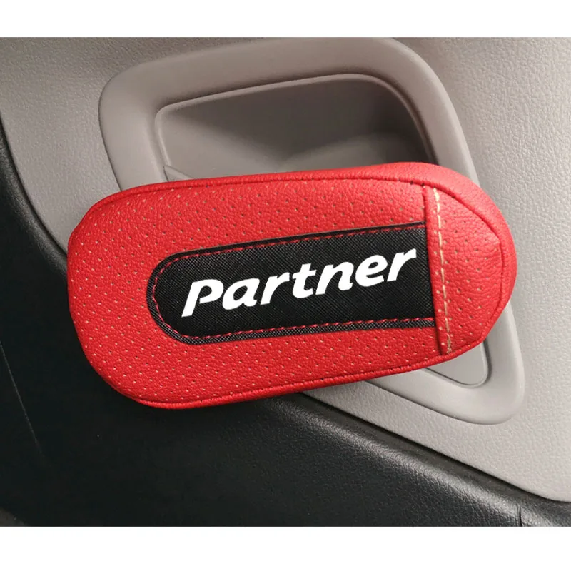 Pu Leather Knee Pad handrail pad Interior Car Accessories For Peugeot Partner