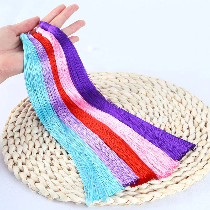 5Pcs/Pack Long Color Tassel Packaging Apparel Hat Accessories Furniture Pendant Ancient Style Hair Accessories DIY Tassel