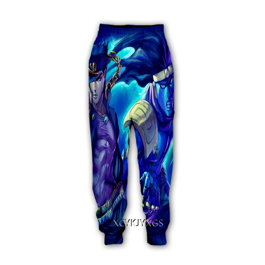 Giappone anime jojo aventura bizarra impressão 3d calças casuais sweatpants calças retas calças de jogging y89