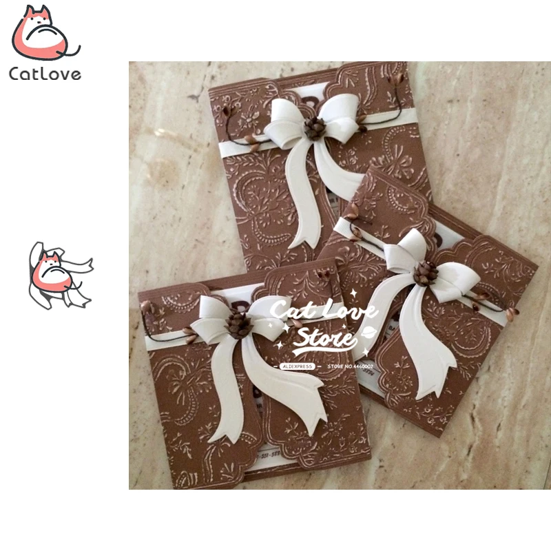 

Big Bow Creative Metal Cutting Dies Scrapbooking Stencil DIY Decorative Craft Embossing Die Cuts Card Making New Dies For 2019