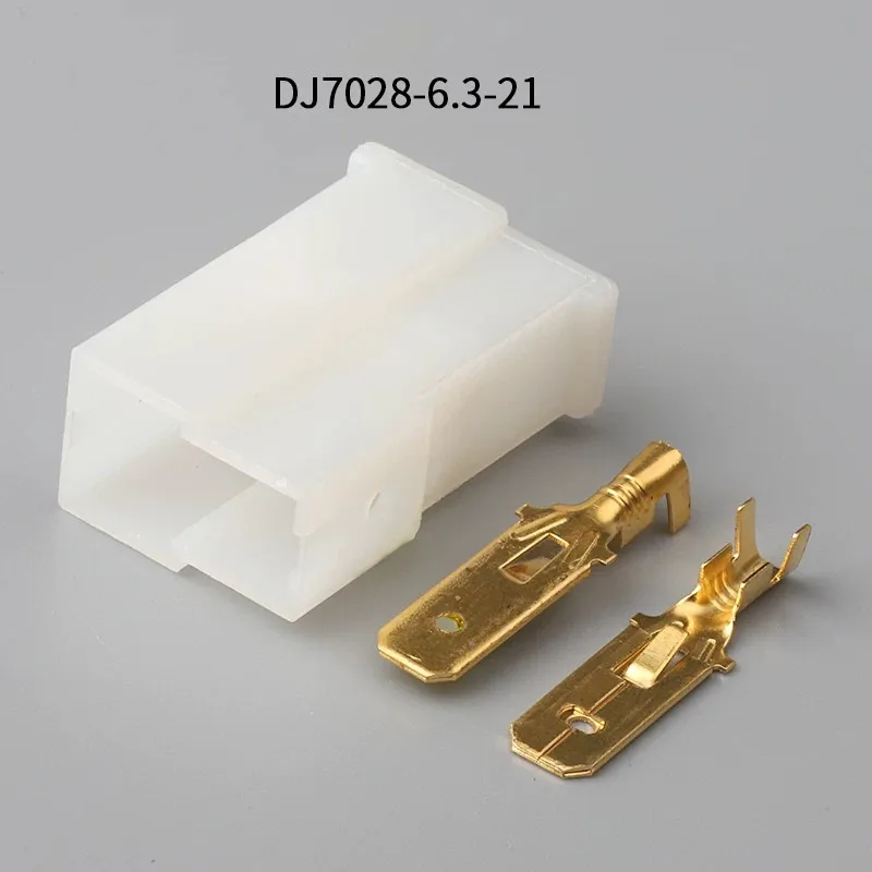 161971989 500sets 2Pin 6.3mm female Auto Motorcycle Electronic Wiring Connector for AUdi,VW,BMW, Honda,Toyota,Ford DJ7028-6.3-21