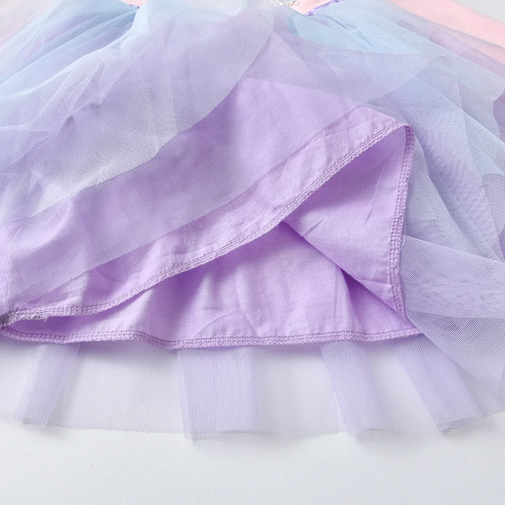 VIKITA Girls Dresses Butterfly Sequins Children Princess Tutu Vestidos Toddlers Birthday Party Prom Dress Girls Autumn Clothing