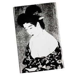 20 Sticks Black Sliding Cigarette Case Man Accessories Smoking Gift For Japanese Style Ukiyoe Edo period Metal Aluminum Alloy