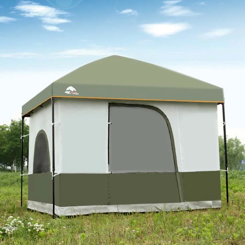 

Automatic Four-Corner Awning Camping Tent, Sunscreen, Rainproof Pergola, Advertising Shed, Gazebo, 5-8 Person, 3*3*2.8m