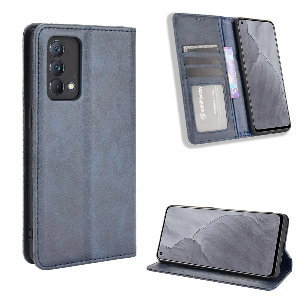 For Realme GT Master Edition Case Wallet Flip Style PU Leather Phone Bag Cover For Realme GT Master Edition With Photo Frame