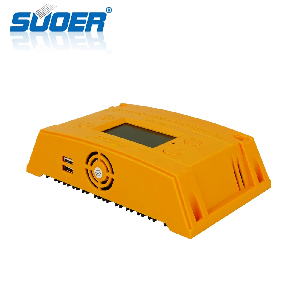 Suoer【 MPPT Charge Controller 】 12V/24V Adaptive 30A With Built-InTwo 5V 1A Interface MPPT Solar Charger Controller (ST-H1230)