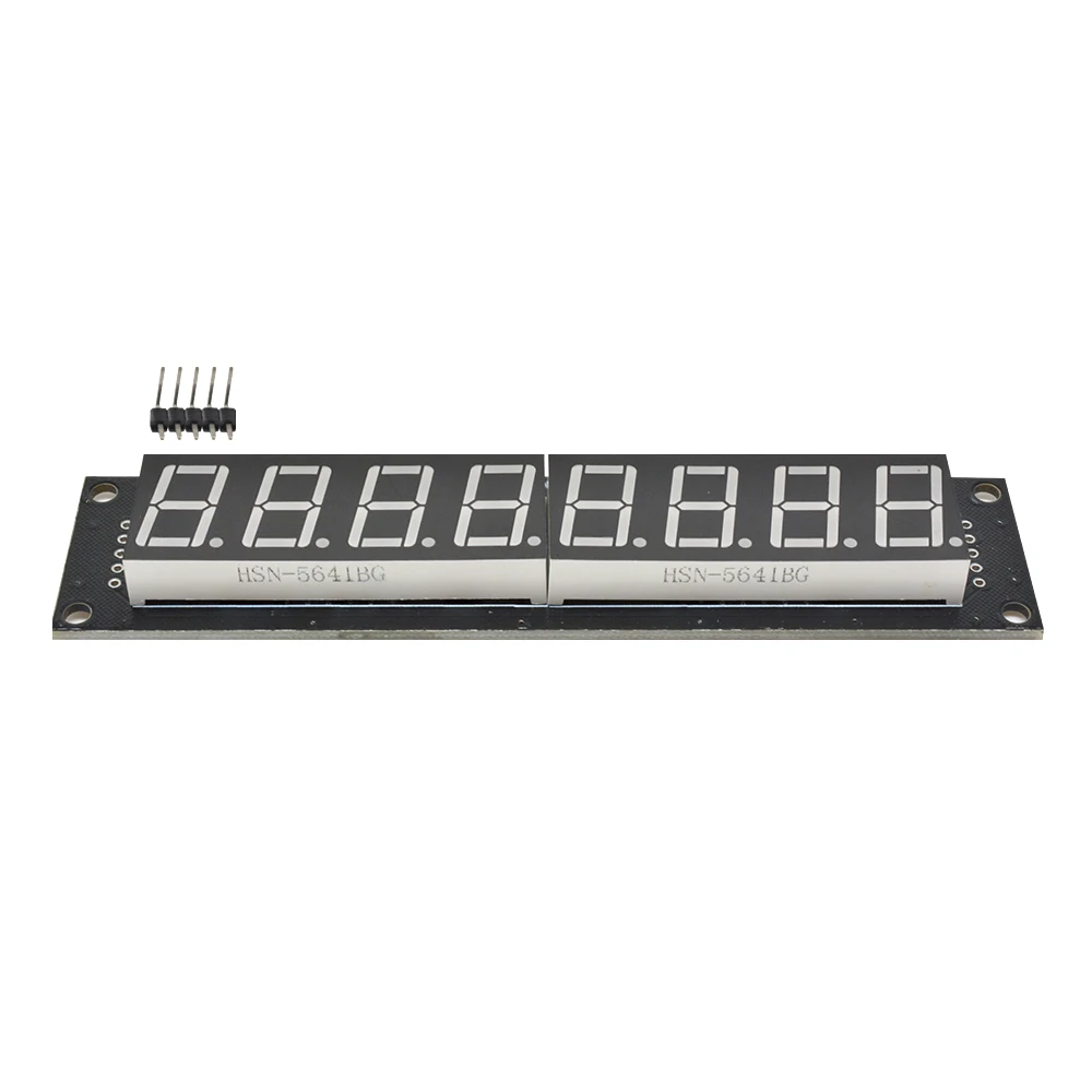 Módulo de tubo Digital LED de 0,56 pulgadas, 8 dígitos, 7 segmentos, 3 pines, conexión de E/S, módulo de pantalla, controlador 74HC595 para Arduino