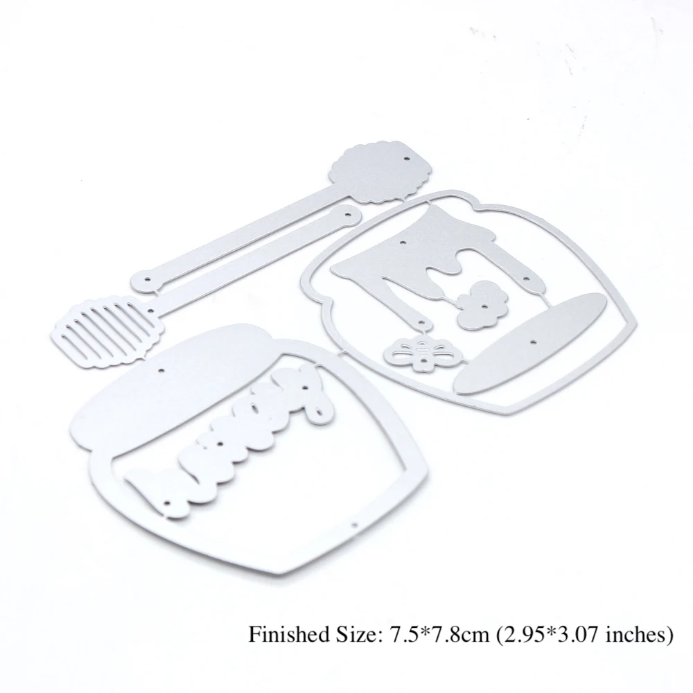 KLJUYP Honey Pot Shaker Metal Cutting Dies Stencils for DIY Scrapbooking Decorative Embossing DIY Paper Cards