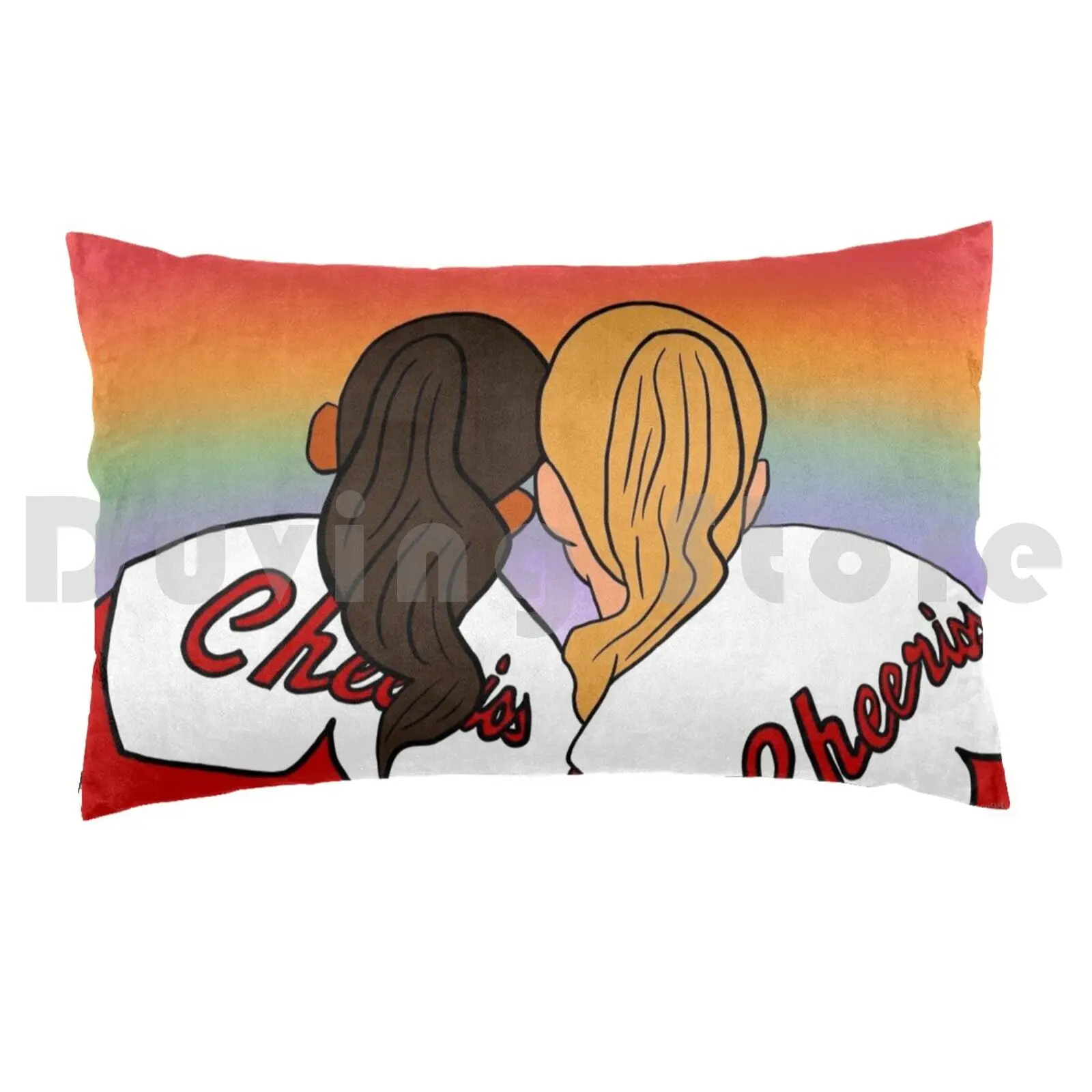 Glee-Brittany And Santana Pillow Case DIY 50*70 Glee Gleek Brittany Santana Brittana Naya Rivera Heather