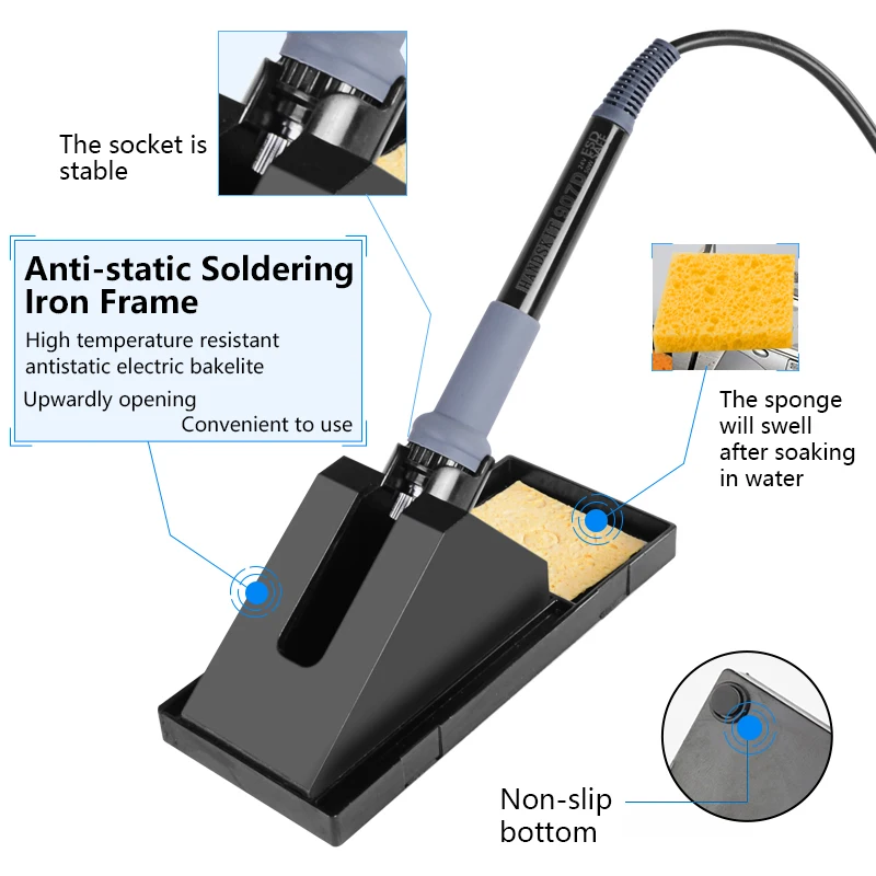 937D Soldering Station Digital BGA Rework Repair Soldering Iron Equipment Portable Home Electronics Repair Tool Set