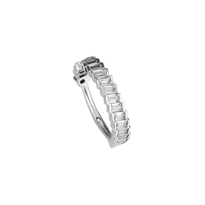 Glacial Beauty Ring Clear CZ Ice Ring Sterling Silver Jewelry For Woman Jewelry Make Up Fashion Jewelry Rings