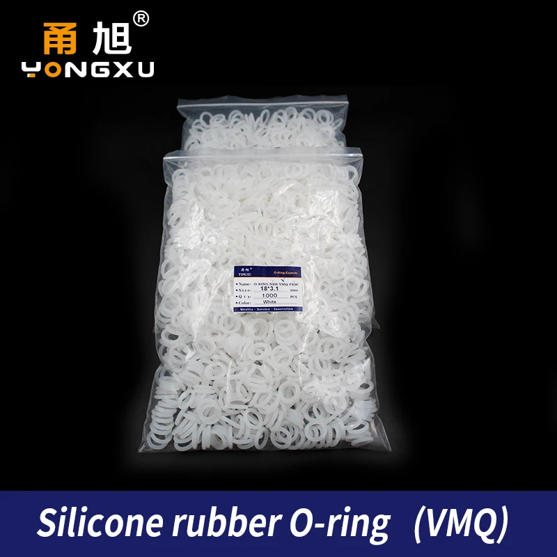 1000PCS/lot Silicon wholesale Silicone/VMQ 3.1mm Thickness  OD10/11/12/13/14/15/16/17/18/19/20mm O Ring Seal Rubber Gasket Rings