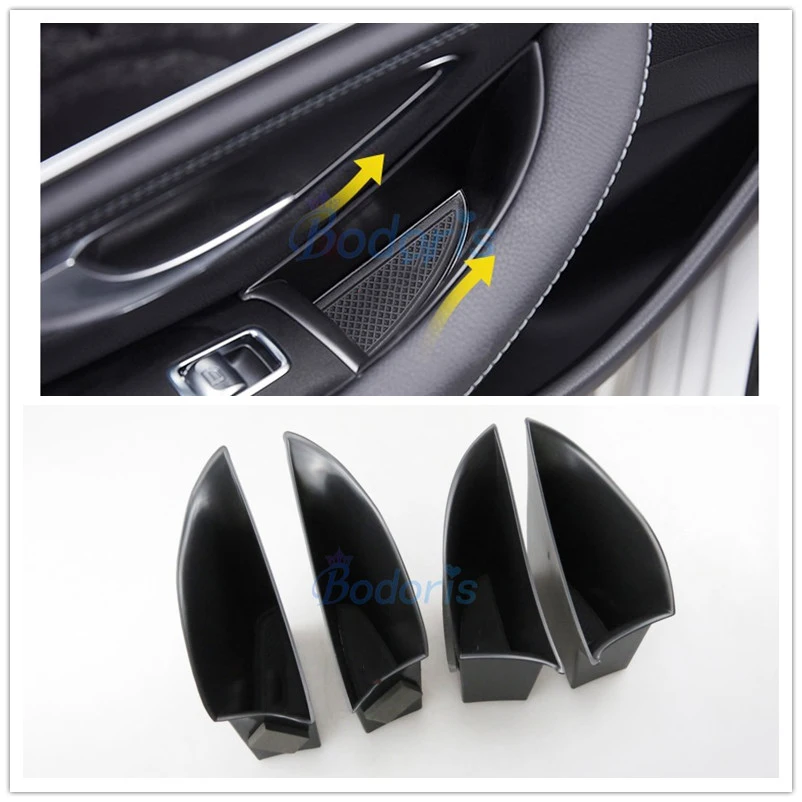 For Mercedes Benz AMG E Class 2016-2021 W213 E200 E300 E400 Car Organizer Door Armrest Storage Box Container Accessories