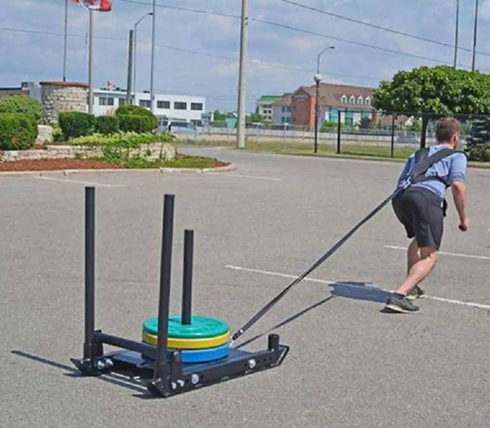 Fitness Running Trainer prędkość sanki trening siłowy trening szelki z paskiem sportowe łożysko kamizelka siła siłownia Pull sanki zestaw