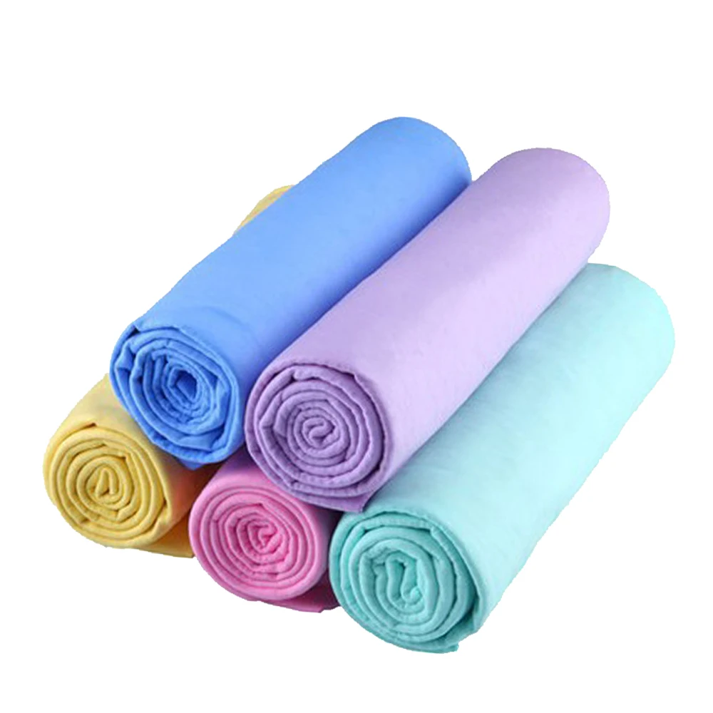 43*32cm PVA Chamois Car Wash Towel Rag for Cars Cleaner Accessories Hair Drying Cloth Auto Care Home Cleaning Random Color