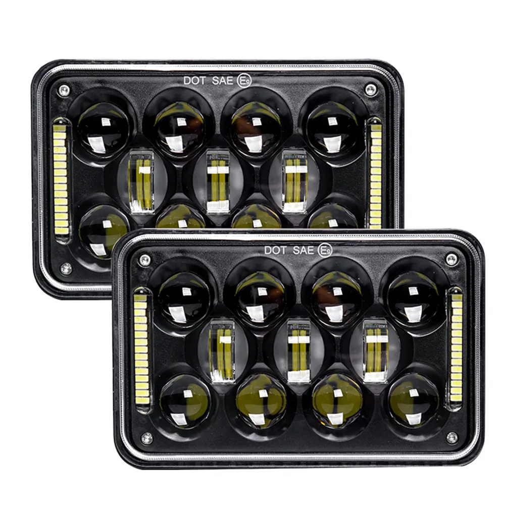 

4X6 Square LED Headlight LED for Sealed Beam With DRL High/Low Headlamp LED With Angel For Ford ATVs, SUV, Truck, Fork Lift