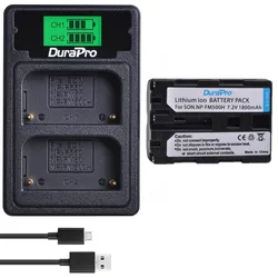 NP-FM500H Battery with Charger for Sony NP FM500H, Alpha A700 A350 A58 A57 A99 SLT-A77 SLT-A58 A500, Alpha 77 II