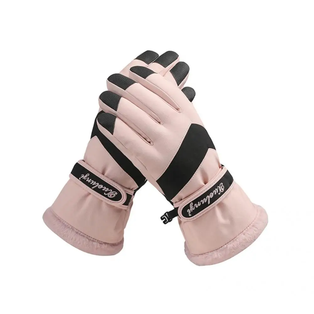 Guantes deportivos resistentes al agua para hombre y mujer, protectores de manos resistentes al viento, gruesos para motocicleta, 1 par