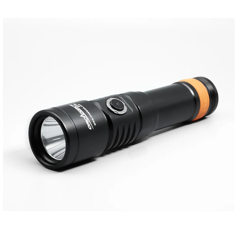 ORCA D710 Scuba Diving Torch 3000 Lumens Luminus LED Diving Flashlight Underwater 150-Meter Waterproof 6° Beam Angle Night Dive