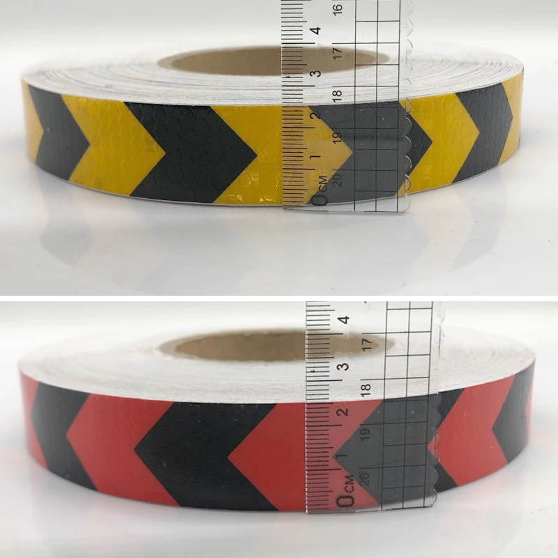 Arrow Reflective Tape Safety Caution Warning Reflective Adhesive Tape Sticker For Truck Motorcycle Bicycle Car Styling