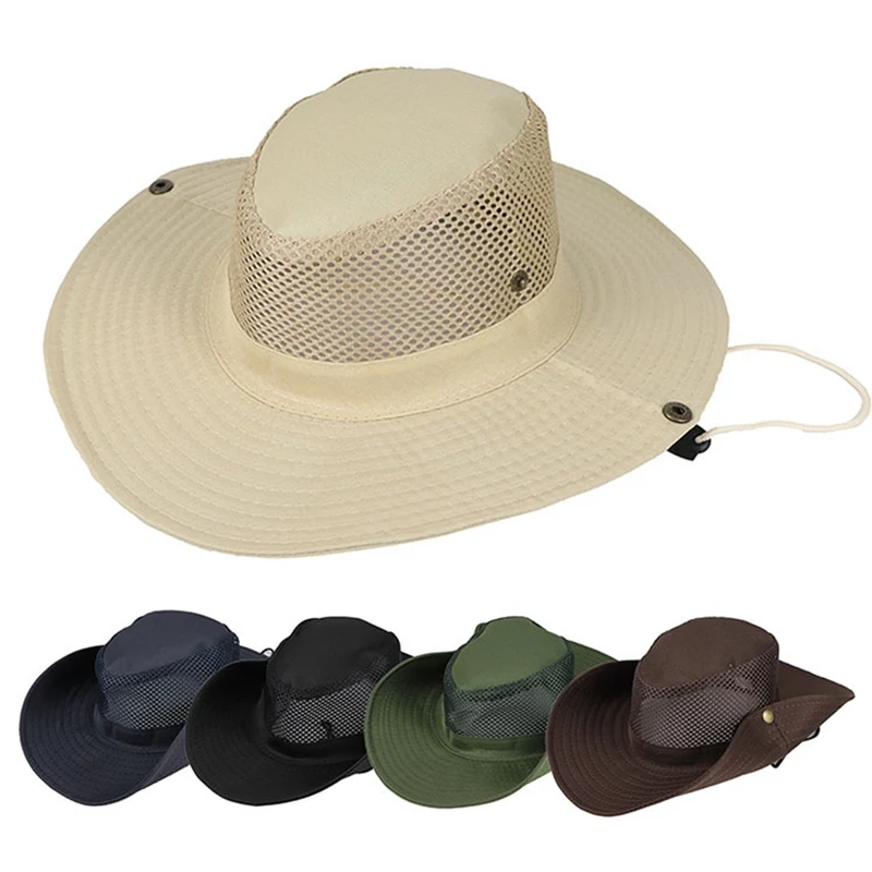 Outdoor Fishing Cap Summer Sun Protection Anti-UV Hat Sunhat For Men Fisherman Hats Breathable Male Bennet Caps Quick-dry