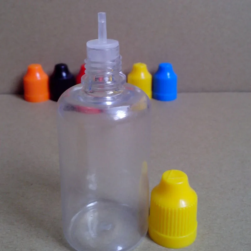 

5pcs Clear PET Plastic Bottle Empty E Liquid Dropper Bottles 50ml Vial With Childproof Cap