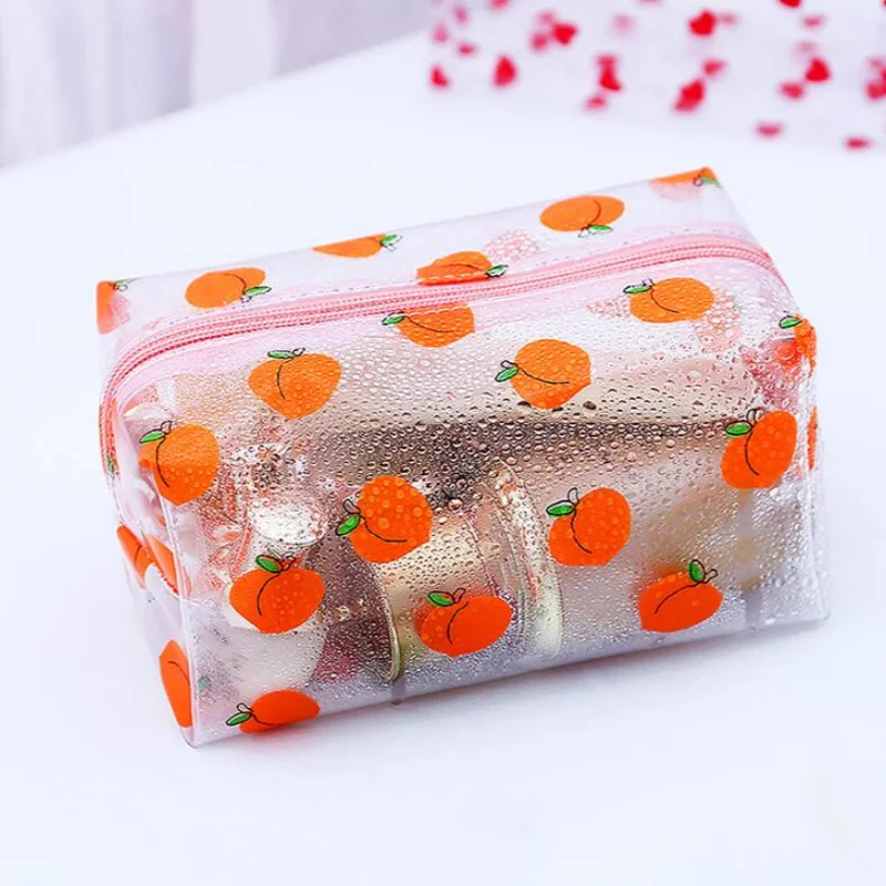 Персиковый карандаш с цветочным рисунком