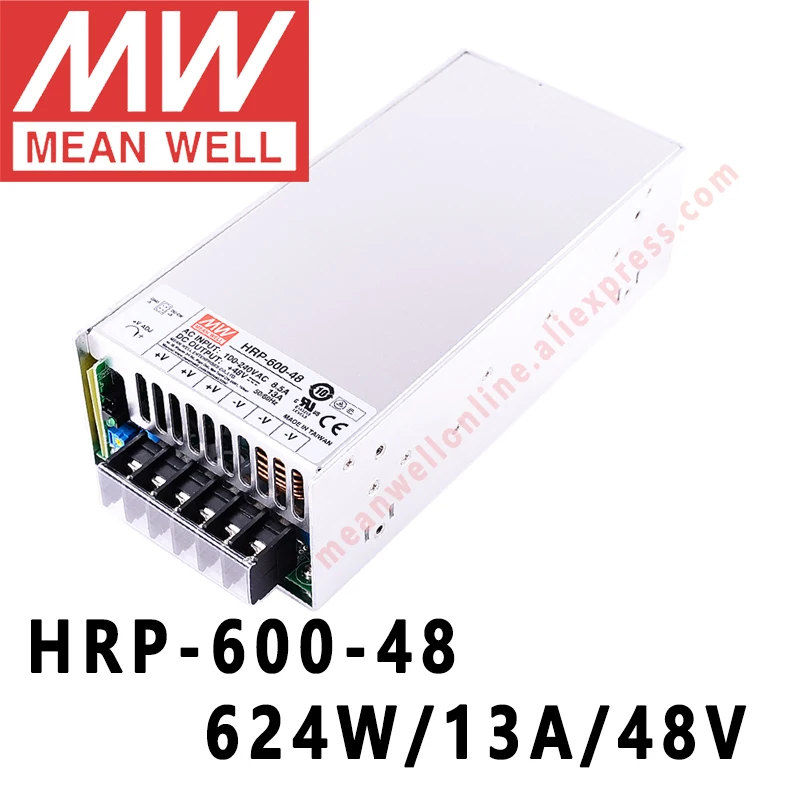 Mean Well HRP-600 series DC 5V 12V 24V 36V 48V meanwell 600W single output with PFC Function Switching Power Supply