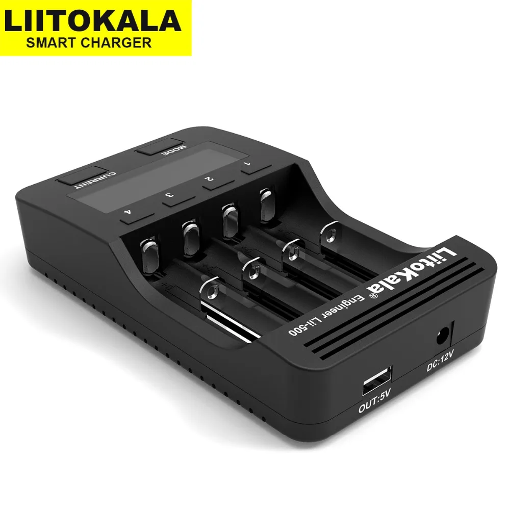 Liitokala Lii-500 Lii-PD4 Lii-600 Lii-PD2 18650 Lithium Battery Charger 3.7V 21700 26650 18350 18500 17500 25500 1.2V AA AAA